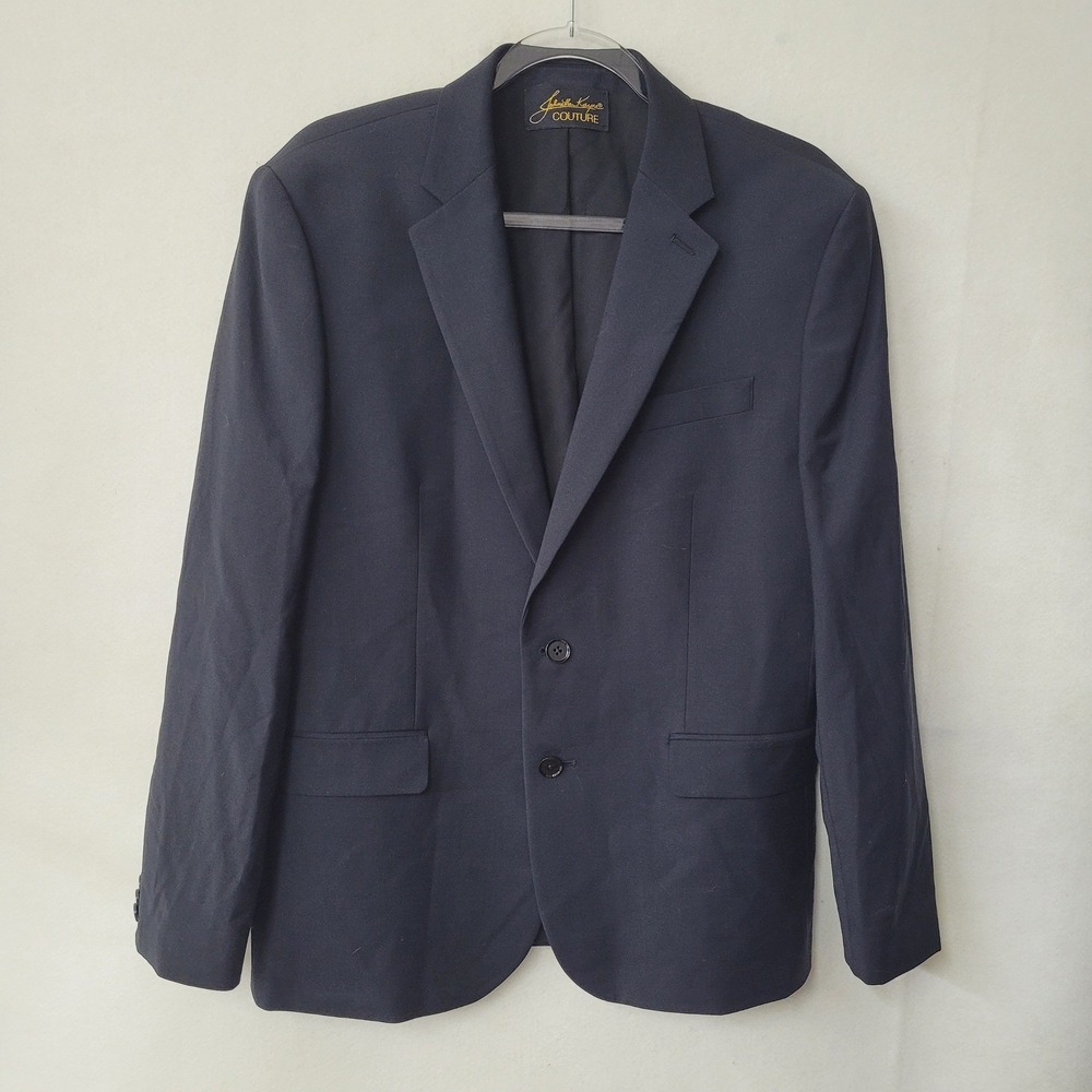 Johnathan Kayne Couture Blazer Jacket Women's 12 Black Career Office Classic
